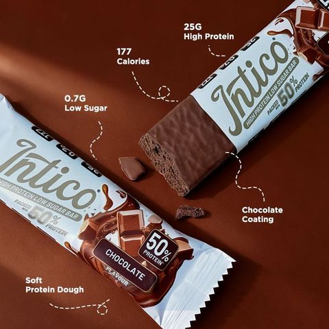 Intico High Protein Low Sugar Bar Chocolate 50g