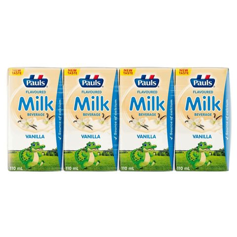 Pauls Vanilla Milk UHT Beverage 4 x 110ml