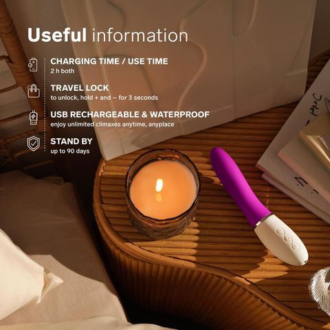 Lelo Liv 3 G-Spot Vibrator Deep Rose 1 Piece (Suitable for beginners, its perfect curves contour to your body for deeper, more intense climaxes. Fully waterproof.)