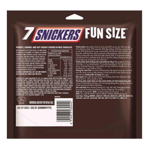 Snickers Peanut Small Fun Size 140g