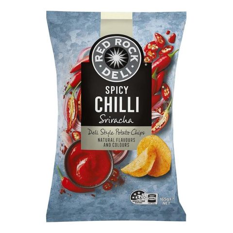 Red Rock Deli Spicy Chilli Sriracha Chips 165g [Parallel Import]