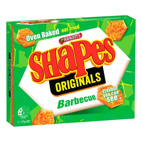 Arnott's Shapes BBQ Original 175g [Parallel Import]