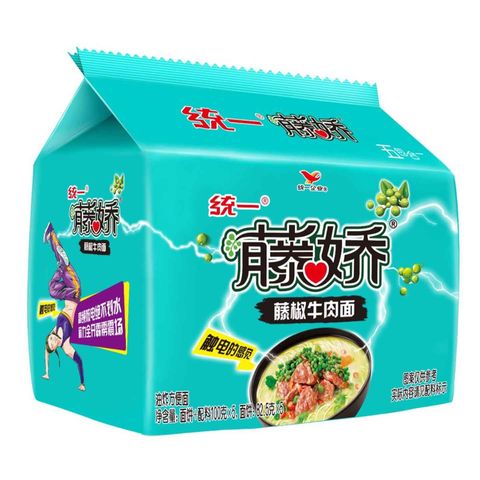 Uni-President Green Pepper Beef Noodle 5 x 100g
