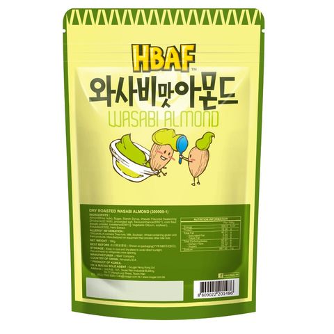 Hbaf Dry Roasted Wasabi Almond 190g