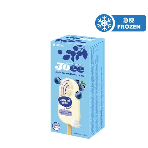Lotte Joee Blueberry Greek Yogurt Ice Bar 3 x 85ml