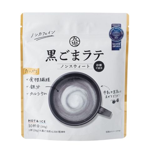 九鬼 黑芝麻拿鐵 (無糖) 100克 [平行進口]