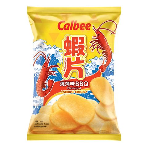 Calbee BBQ Flavoured Shrimp Crisps 80g