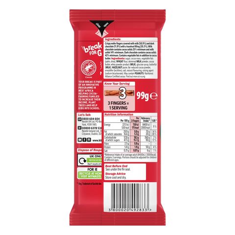 Kitkat Hazelnut Tablet 99g