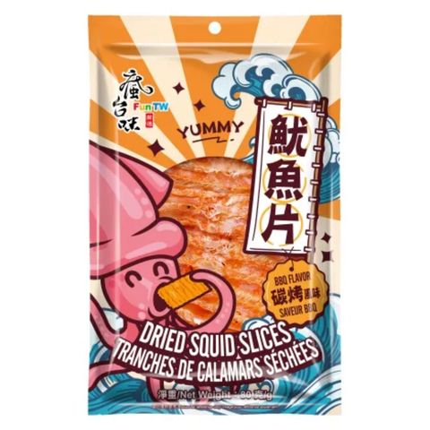 Fun TW Dried Squid Slices (BBQ Flavor) 80g
