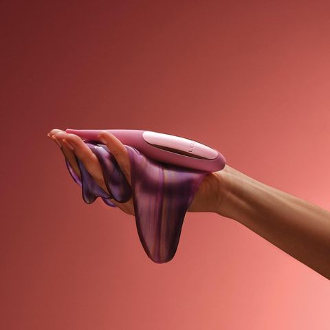 Lelo DOT Travel Soft and Flexible Pointed Tip Vibrator Pink 1 Piece (Ideal for beginners, adjust angles and intensity. Fully waterproof)