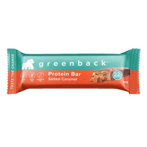 Greenback Plant-based Protein Bar Salted Caramel Flavor 50g