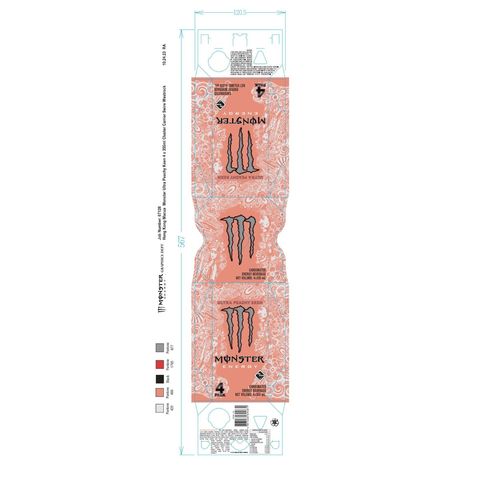 Monster Peachy Keen Can 4 x 355ml