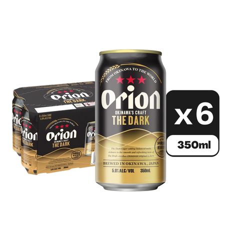 Orion The Dark Canned Beer 350ml x6