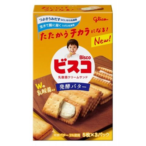 固力果 牛油味乳酸菌忌廉夾心餅 61.8克 [平行進口]