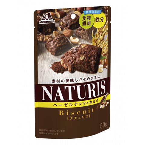 Morinaga Naturis Hazelnuts and Cacao Flavor Biscuit 50g [Parallel Import]