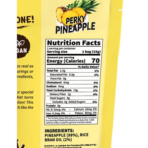 Hey! Chips Natural Pineapple Crisps 15g