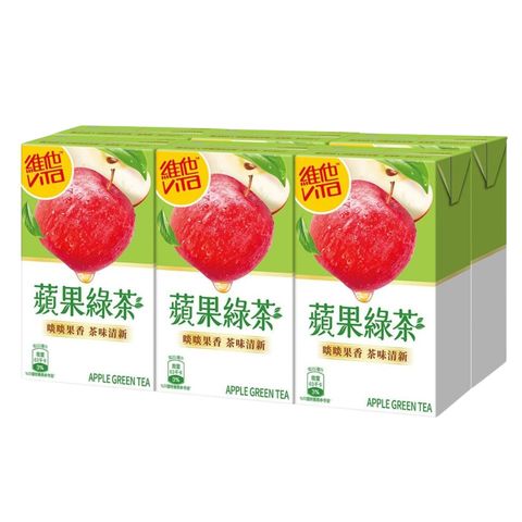 Vita Apple Green Tea 250ml x6 (The new and old packaging will be shipped out randomly)