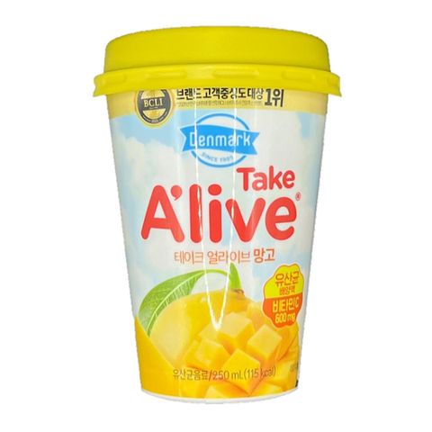 Denmark 芒果風味乳酸飲品 250毫升