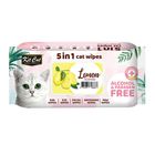 Kit Cat 5 in 1 Cat Wipes (Lemon) 80 Pieces