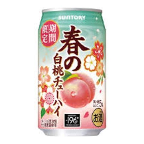 Suntory Spring White Peach Cocktail Alc. 5% 350ml [Parallel Import]