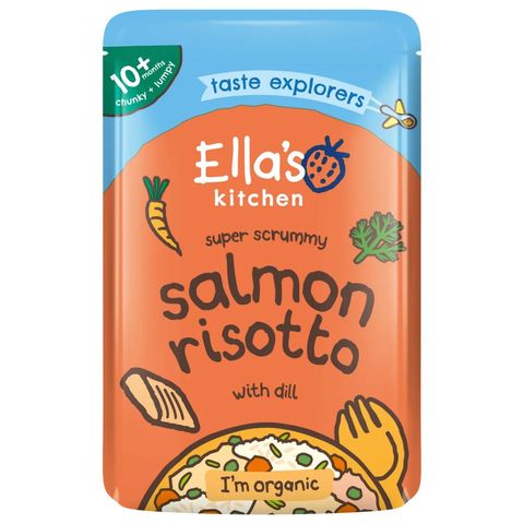 Ella's Kitchen Super Scrummy Salmon Risotto with A Sprinkle of Cheese 190g