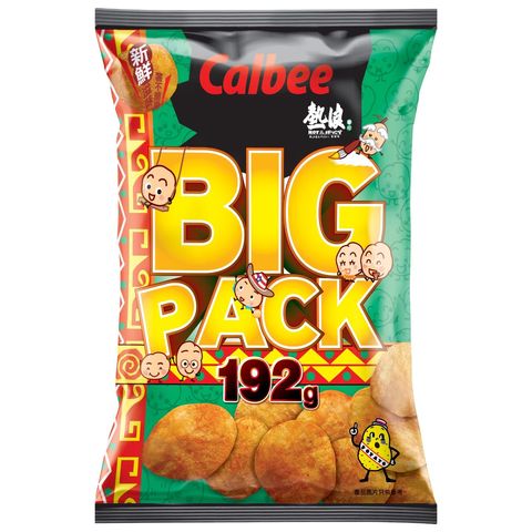 Calbee Hot & Spicy Flavoured Potato Chips Big Pack 192g