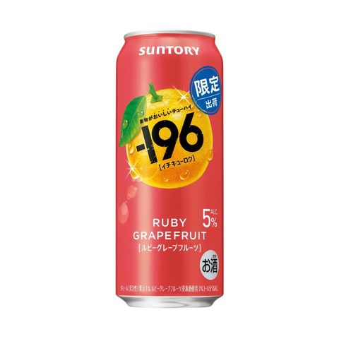 Suntory -196 Ruby Grapefruit Alc. 5% 500ml [Parallel Import]