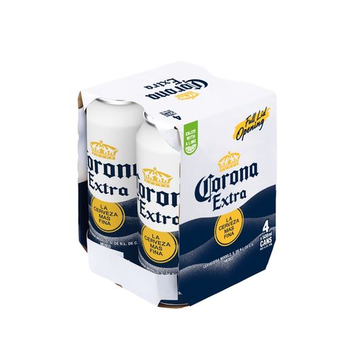 Corona Extra King Can Pack 500ml x4 (The new and old packaging will be shipped out randomly)