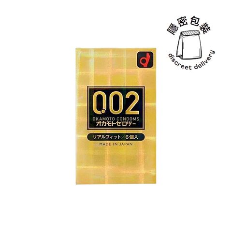 Okamoto 0.02 Real Fit 6 Pieces Condom [Parallel Import]