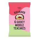 M&S Food Rhubarb Gooey Middle Teacakes 180g 29494040