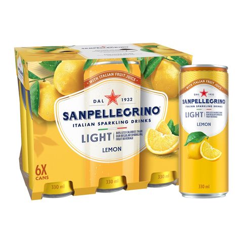 Sanpellegrino Sparkling Lemon Beverage (Light) 6 x 330ml
