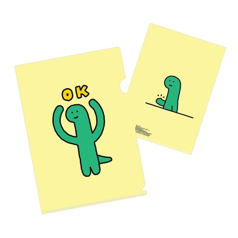Joguman A4 L-shape Pp File Yellow 1 Piece