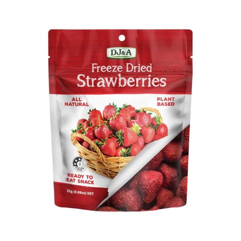 Dj&a Freeze Dried Strawberries 25g