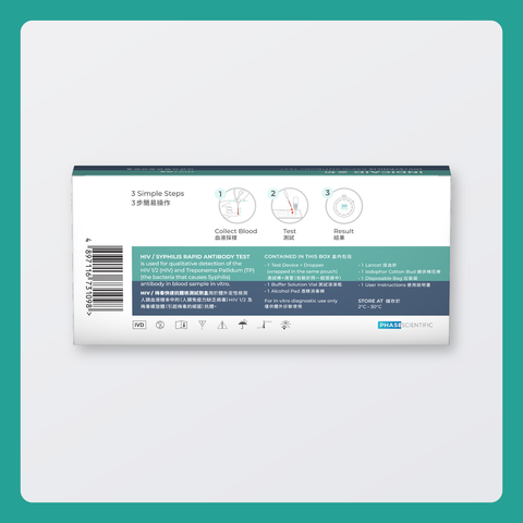 Indicaid HIV / Syphilis Rapid Antibody Test 1 Piece
