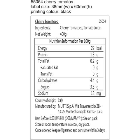 Mutti Cherry Tomato 400g
