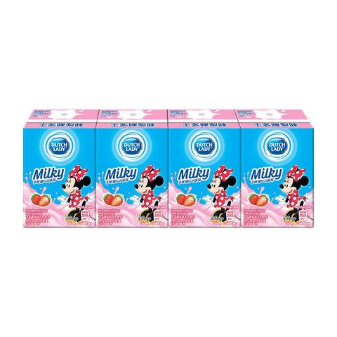 Dutch Lady Strawberry Milk Beverage 110ml x 4