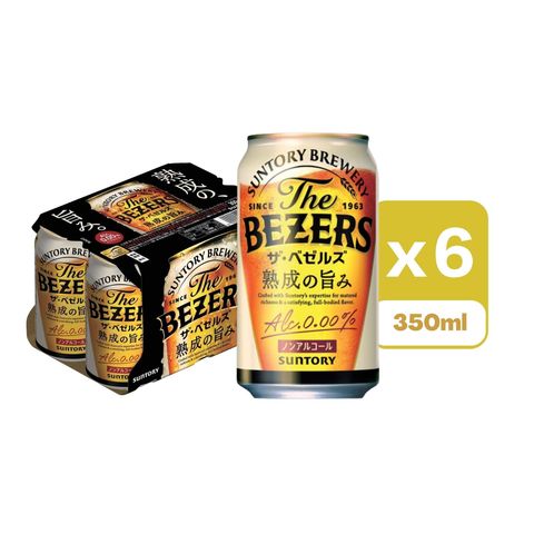 三得利 The Bezels 無酒精啤酒 Alc. 0% 6 x 350毫升 [平行進口]