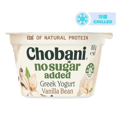 Chobani No Sugar Added Vanilla Greek Yogurt 150g