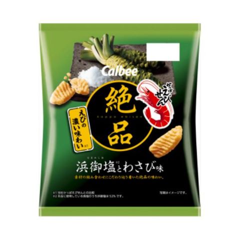 Calbee Salt and Wasabi Flavor Shrimp Cracker 50g [Parallel Import]