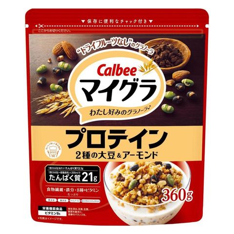 卡樂b 大豆杏仁味 (蛋白質) 穀物早餐麥片 360克 [平行進口]