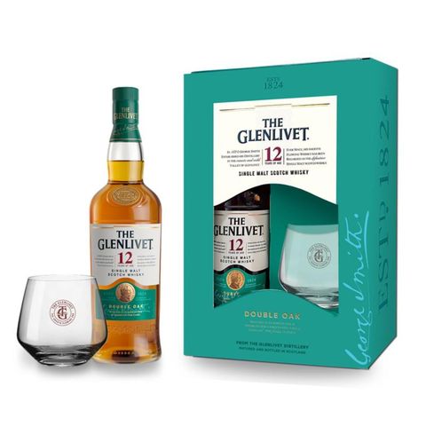 The Glenlivet 12 Years Old Double Oat with Tumbler Set 70cl