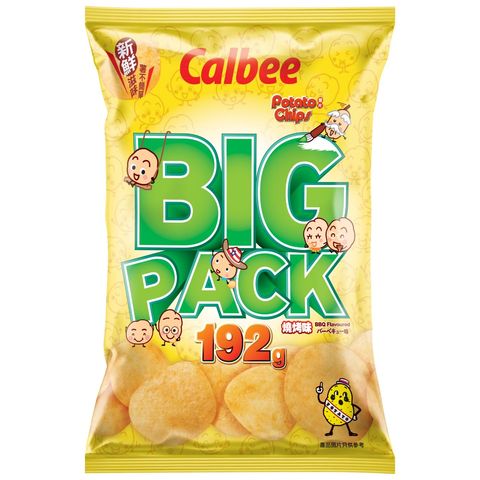 Calbee BBQ Flavoured Potato Chips Big Pack 192g