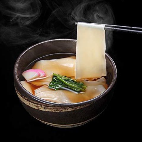 Hanayama Udon Oni Himokawa Udon (3 Servings with Signature Soup) 480g [Parallel Import]