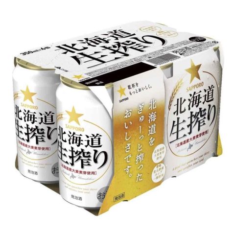 Sapporo Freshly Squeezed Canned Beer 350ml x6[Parallel Import]