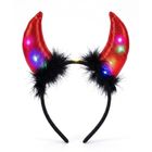 Comfort Home Halloween Devil Horn Headband with Light - Red 1 Piece