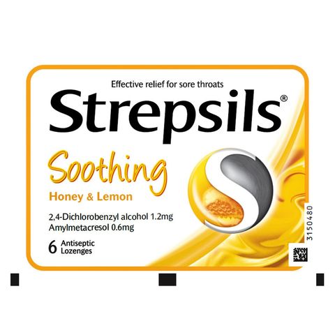 Strepsils Honey & Lemon Lozenge 6 Pieces
