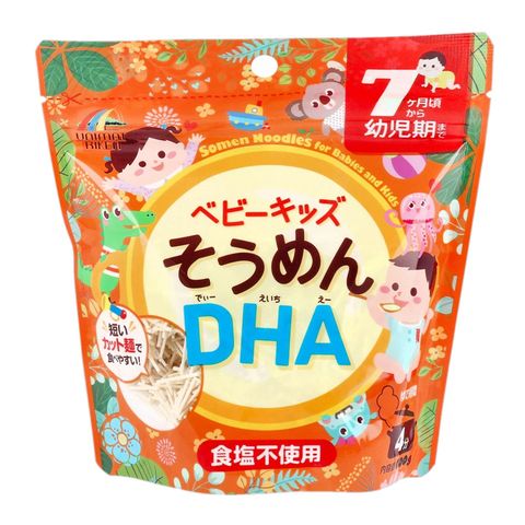 Unimat Riken Baby & Kids Somen Noodles Dha-enriched 100g [Parallel Import]