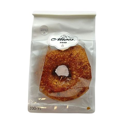 Alive Food Sourdough Raisin & Cinnamon Bagel 1 Piece