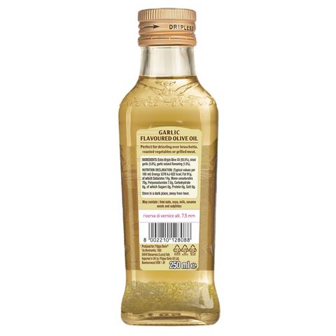 Filippo Berio Garlic Flavoured Extra Virgin Olive Oil 250ml