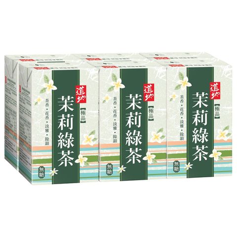 Tao Ti Supreme Jasmine Flavour Green Tea 250ml x 6